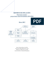 Reporte de Inflacion Marzo 2013