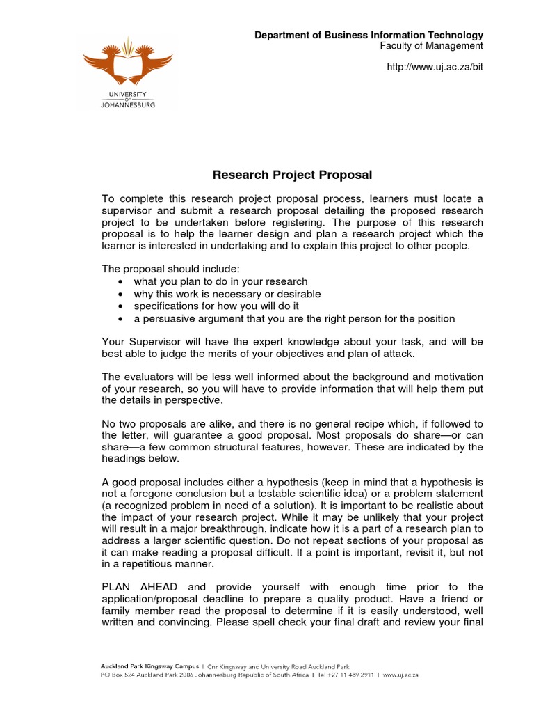 research proposal format for masters