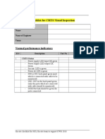 Onsite Checklist for CMTS