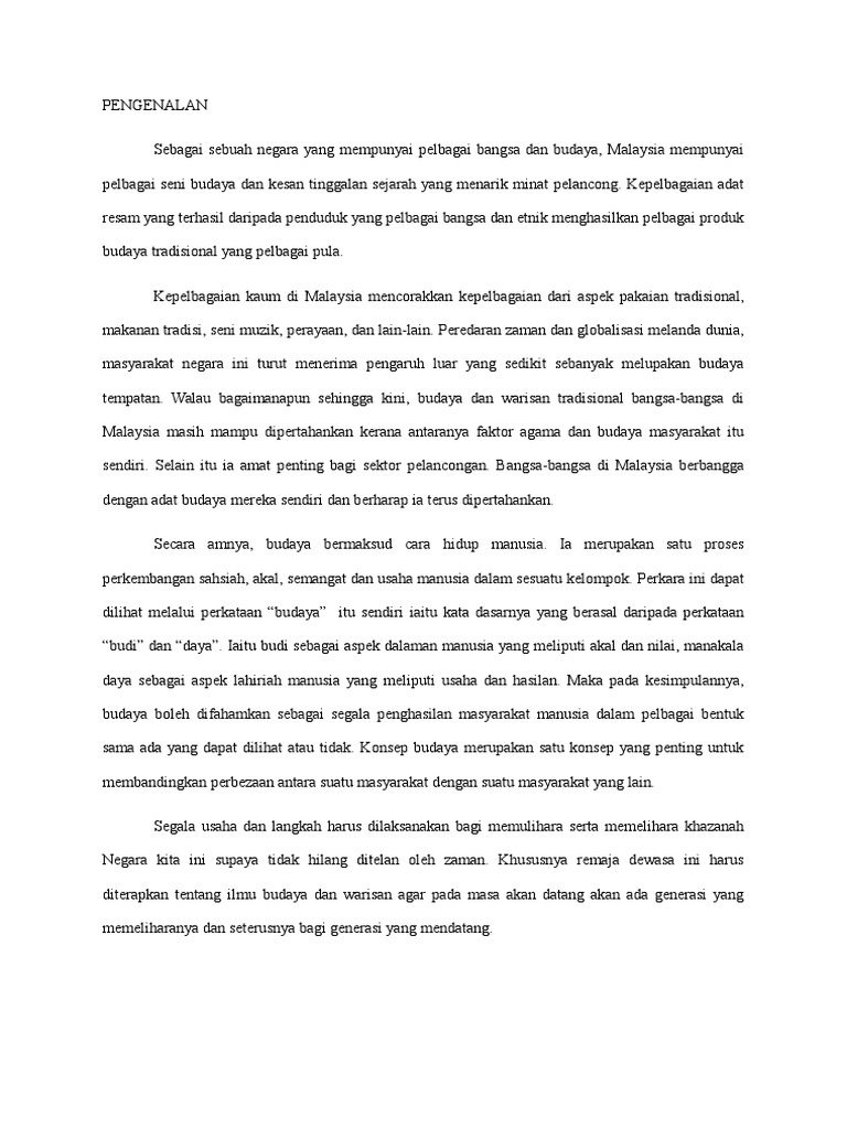 Warisan Dan Budaya Pdf