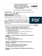 Ementa ENCE Estatistica Aplicada PDF