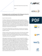 The Internet Society, The NRO and ICANN Letter to ITU Regarding 2013 WTPF Meeting