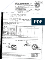 Material Test Certificate For Electromagnetic Flow Meter PDF