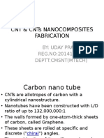 CNT & Cnts Nanocomposites Fabrication: By: Uday Pradhan REG - NO:2014129002 Deptt:Cmsnt (Mtech)