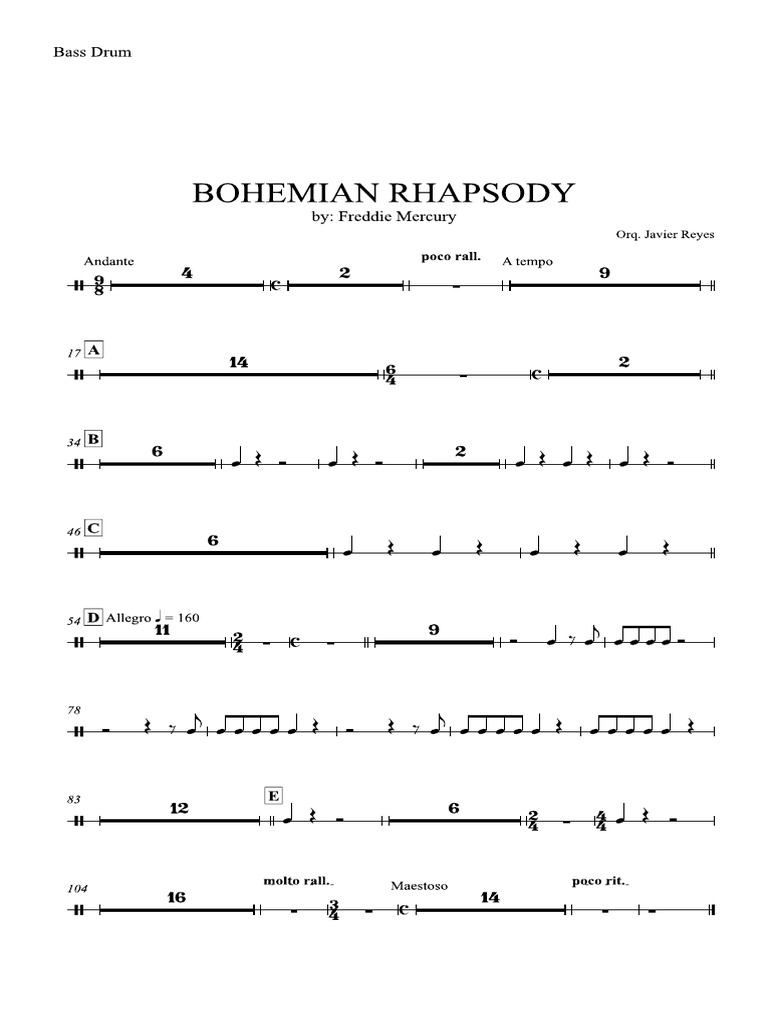 Bohemian Rhapsody Bass Drum