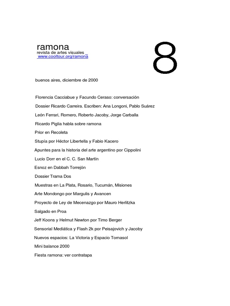 12sala Xxx Com - Ramona8 - Dossier Carreira | PDF | Pinturas | Vanguardia