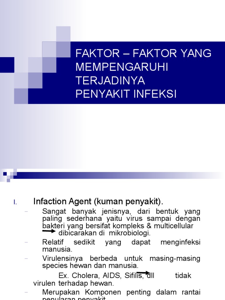 Faktor Penyebab Penyakit Infeksi | PDF