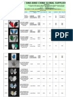 The Sino-Bird China Global Supplier: The Quotation Sheet For Gloves 2015