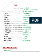 Vocabulario Tema 3