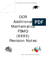 FSMQ Additional Mathematics Revision Notes