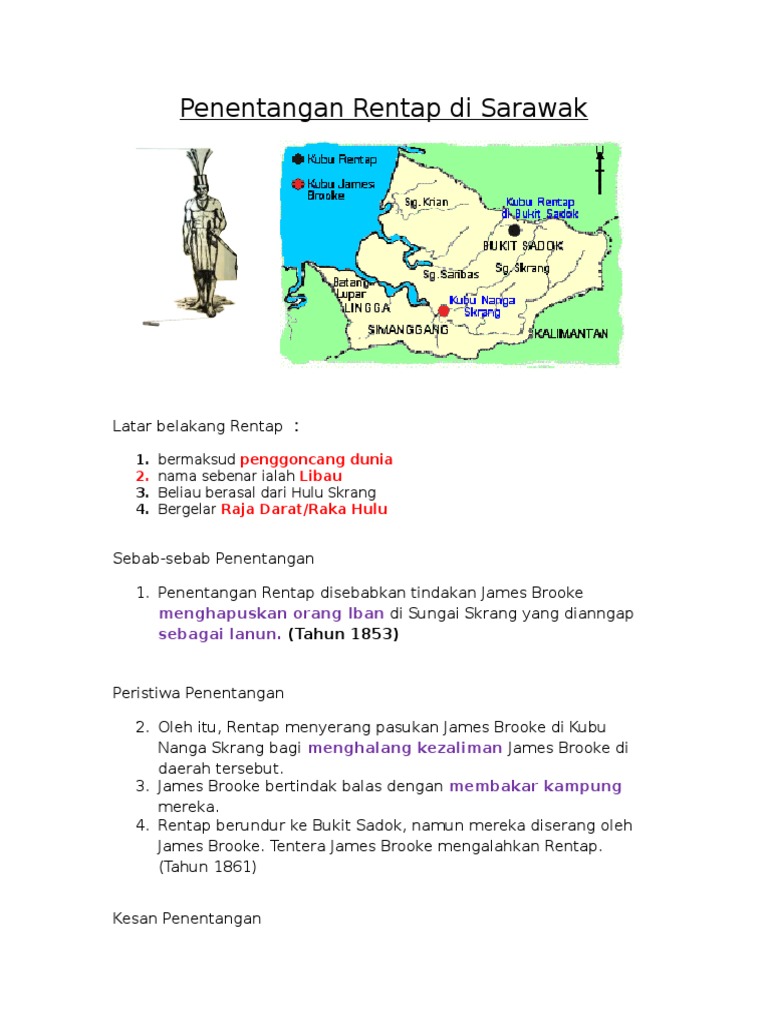 Penentangan Rentap Di Sarawak | PDF