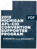Michigan AFL-CIO Convention Supporter Program