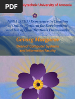 Download NPUA SEUA Experience in Creation of Online Platform for Development and Use of Qualifications Frameworks by Tempus Websites SN261955365 doc pdf