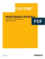 CATERPILLAR - Maintenance Interval Schedule