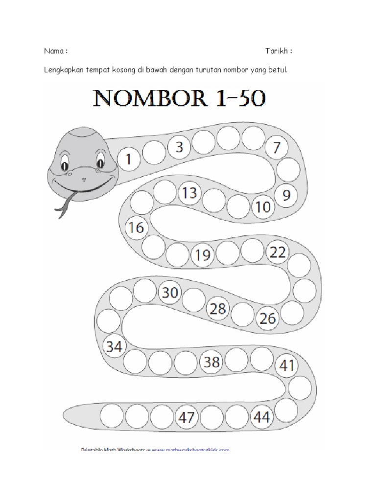 Permainan Urutan Nombor Menaik Pdf
