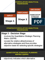 QSPM (Quantitative Strategic Planning Matrix)