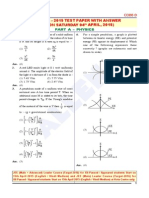 Jee (Main) - 2015 Test Paper With Answer (Held On Saturday 04 APRIL, 2015)