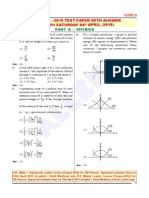 JEE(MAIN) 2015 Physics Test Paper Solutionouter solenoid is