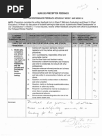 Preceptor Feedback for Nursing Students | PDF | Nursing | Evaluation