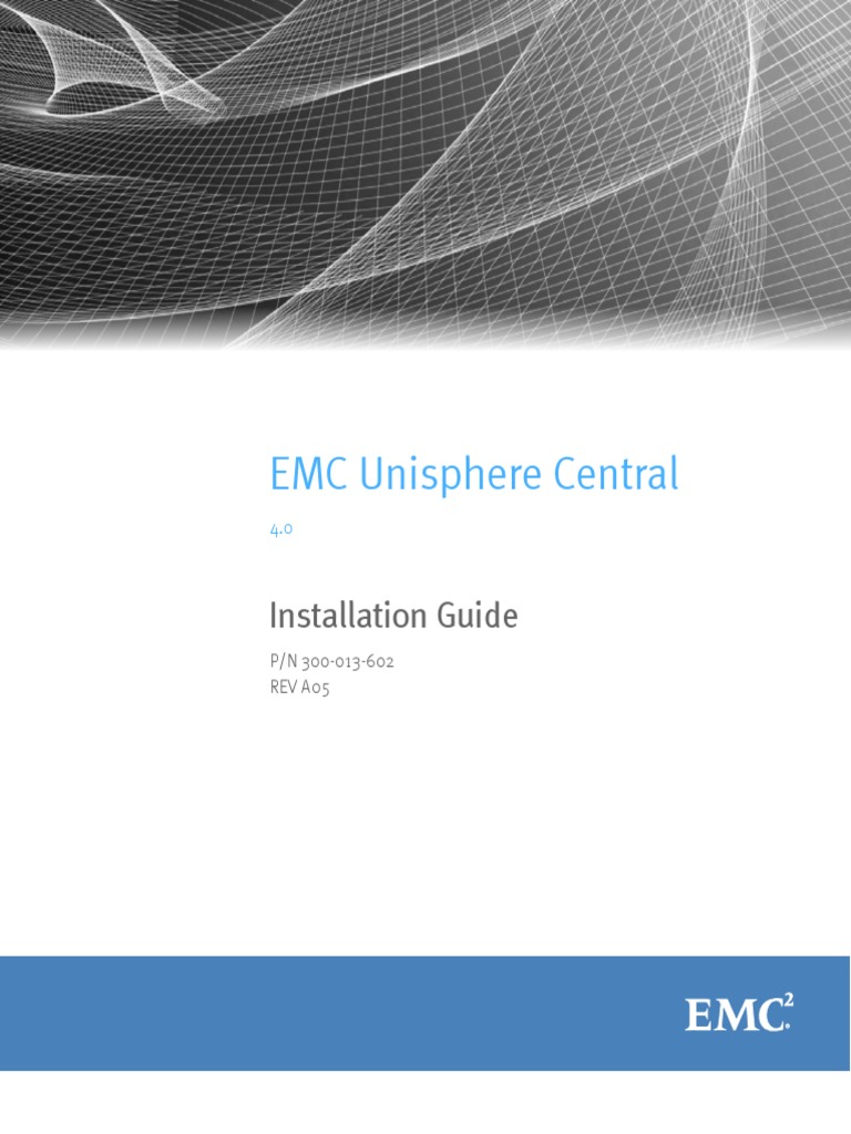 Docu38414 Unisphere Central 4.0 Installation Guide PDF Ip Address