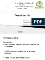 DENSIMETRIA- APRESENTAÇAO