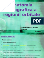 Anatomia Topografica A Regiunii Orbitale