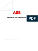 ABB Requisitos para Proveedores