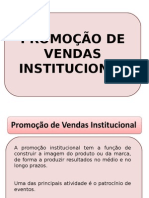 Promocao de Vendas Inst