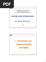 CI - 1. Conversão Das Demonstrações Contábeis e Operações Em ME