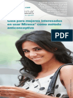 Mirena Brochure Spanish