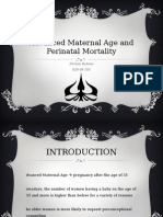 Advanced Maternal Age and Perinatal Mortality