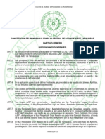 Constitucion Del H:. Consejo Central de Logias AJEF Tamaulipas