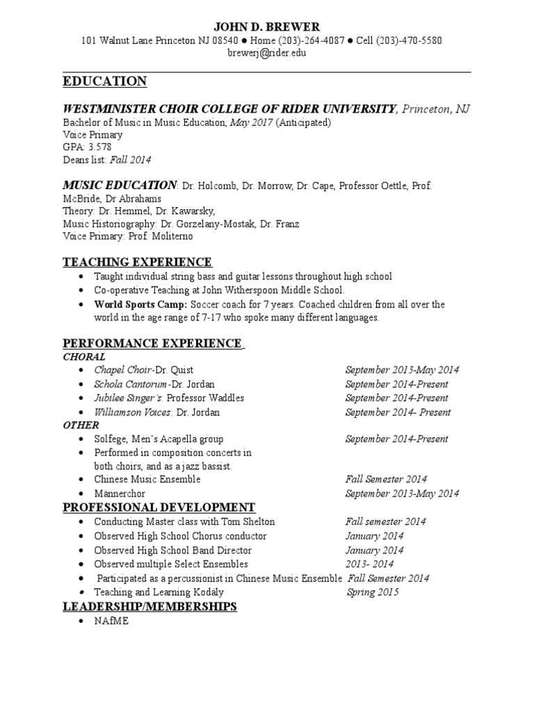 John Brewer Resume Final PDF