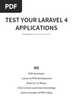 Laravel 4 Testing