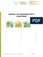 Manual de Organización y Funciones Sertecem