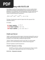 Matlab Program Using Polynomial Regression