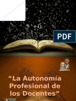 Autonomía profesional docente