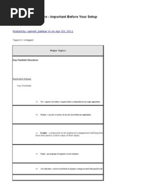 HRMS Questionnaire - Important Before Your Setup