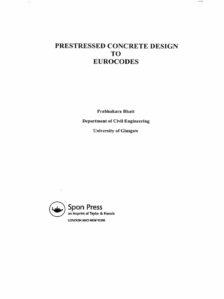 Prestressed Concrete Design per Eurocode | PDF | Prestressed Concrete ...