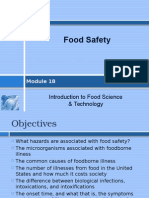 Food Safety: Introduction To Food Science & Technology