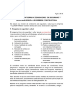 Diagnostico Integral de Condiciones de Seguridad y Salud a Empresa Construcora