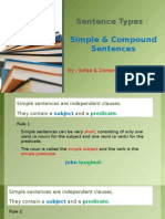Sentence Types:: Simple & Compound Sentences