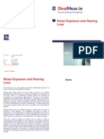 Noise Exposure and Hearing Loss