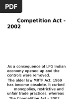 Competition Act 2002, India