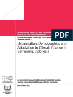 Urbanization, Demographic and Adaptaion to Climate Change in Semarang