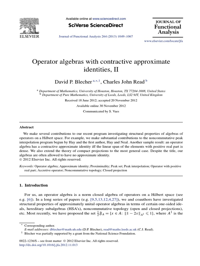 2013.10.31 - 4210 - Operator Algebras With Contractive Approximate ...