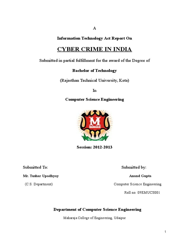 Cyber Crime in India | PDF | Cybercrime | Phishing