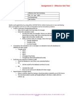 Effective Unit Test Workshop Assignment