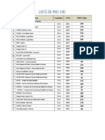 Lista de Preturi Martie 2015 Parfumuri