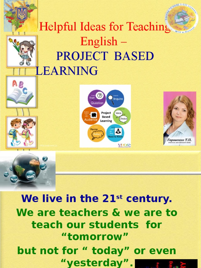 Helpful Ideas For Teaching English - : Project Based Learning | PDF ...